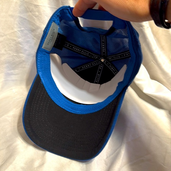 Men’s Perry Ellis Portfolio Snapback Hat Cap Sodalite NEW - Picture 6 of 6